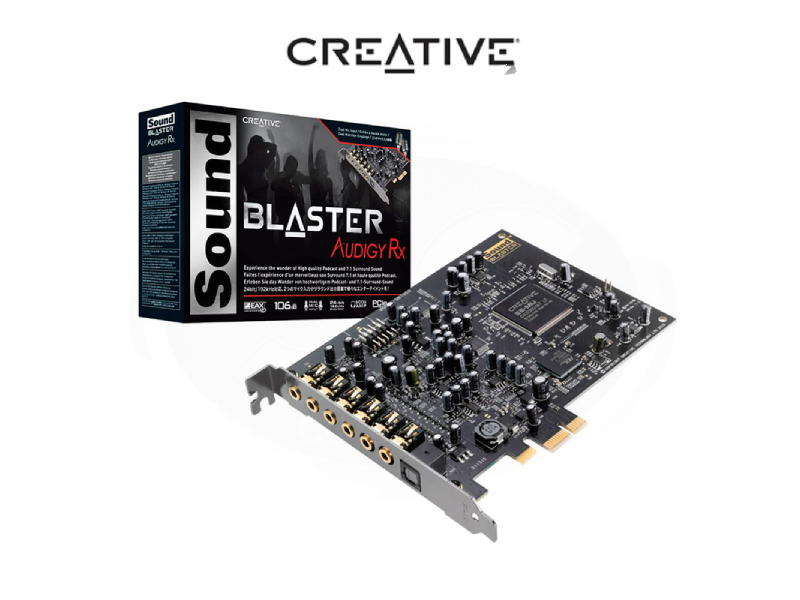 TARJETA SONIDO CREATIVE PCIE BLASTER AUDIGY RX 7.1 SB1550